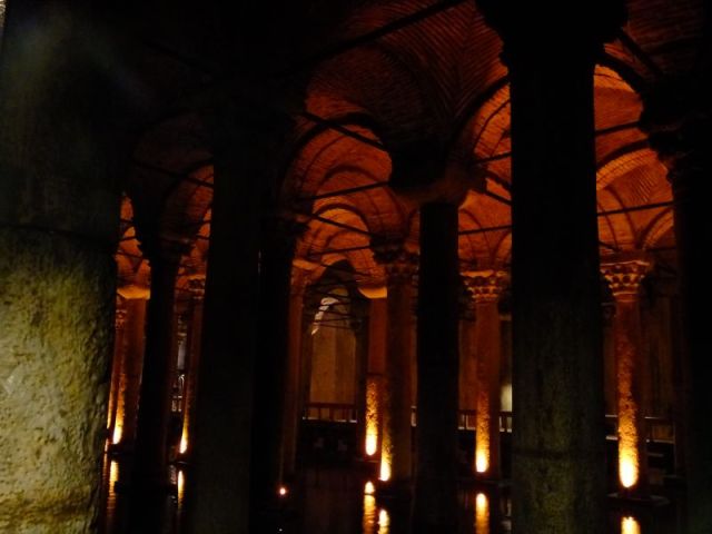 Columns in the Basilica Cistern 