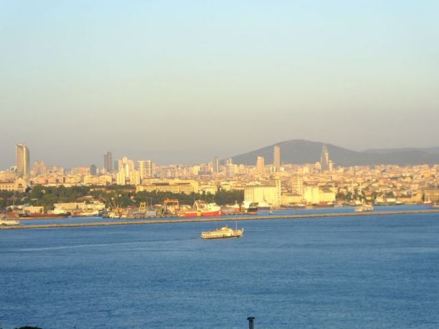 Looking across to the Asian side of Istanbul